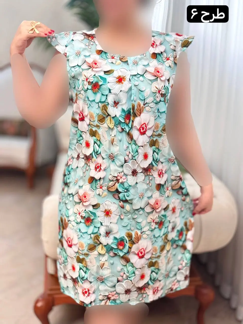 پیراهن نخی فرشته 3123